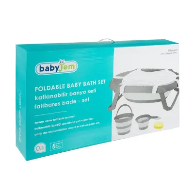 Babyjem Katlanır Banyo Seti 5li Yeni Antrasit  - 19