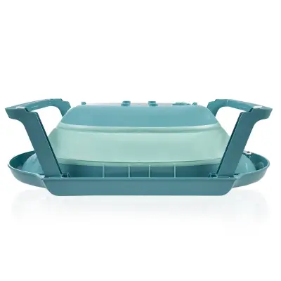 Babyjem Katlanır Banyo Seti 5li Yeni Turkuaz  - 9