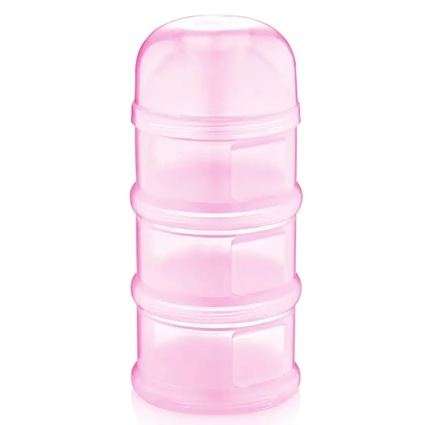 Babyjem Katlı Toz Mama Saklama Kabı Pembe - 1