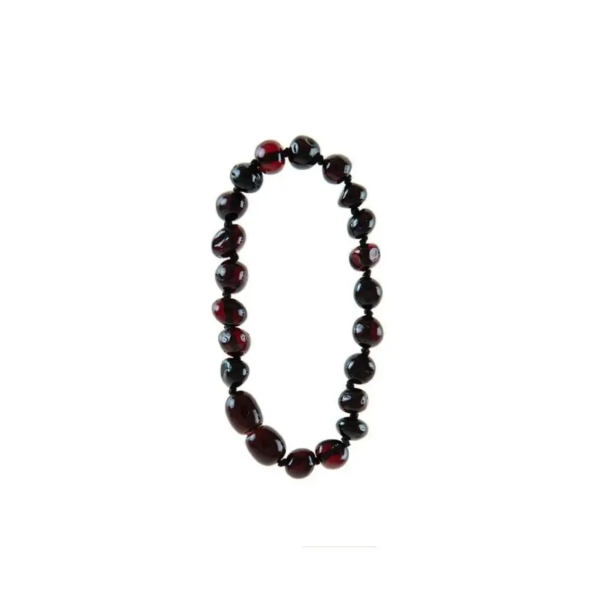 Babyjem Kehribar Bebek Bilekliği Vişne - 3