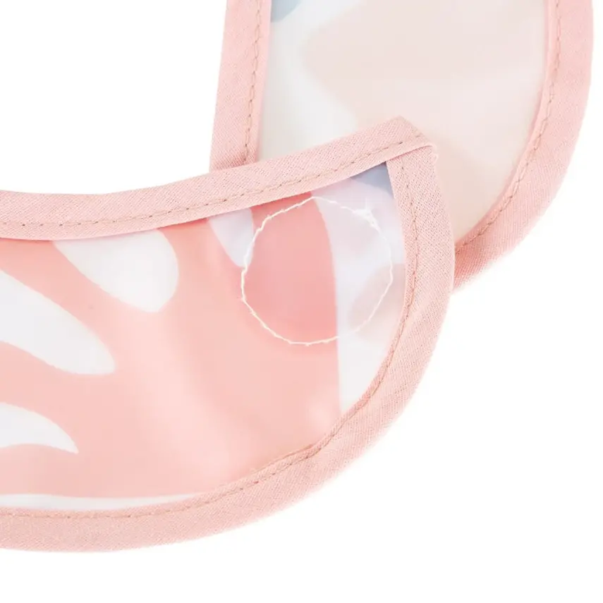 Babyjem Leke Tutmaz Önlük Pembe Puzzle - 3