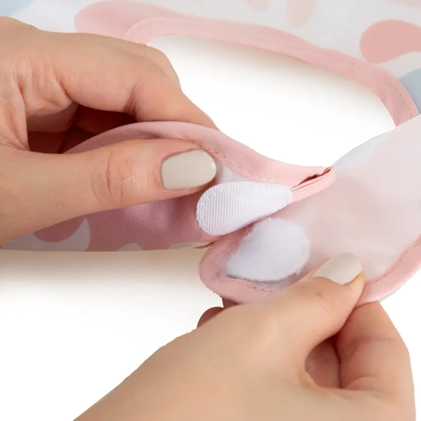 Babyjem Leke Tutmaz Önlük Pembe Puzzle - 7