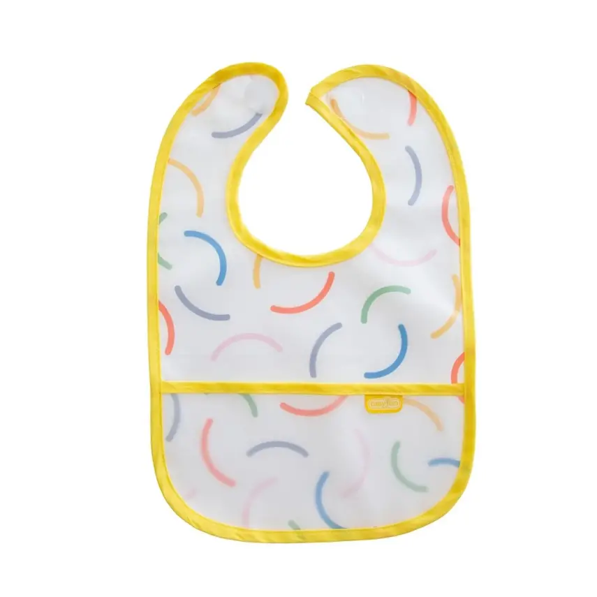 Babyjem Leke Tutmaz Önlük Sarı Gülen Yüz - 1