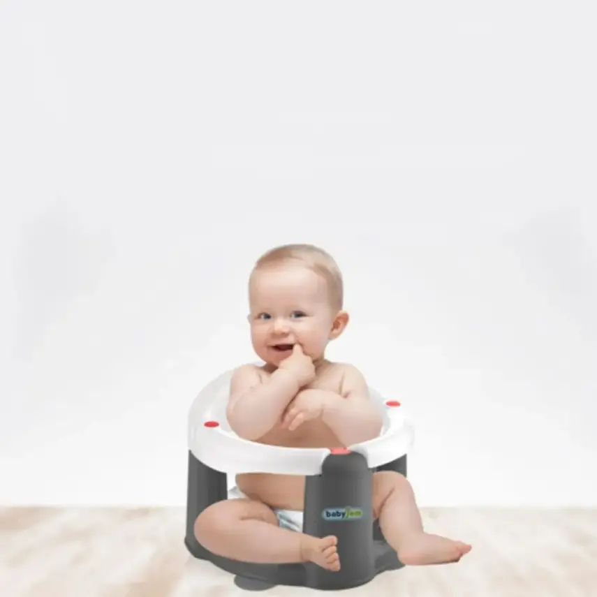 Babyjem Önden Açılır Bebek Banyo&Mama Oturağı Beyaz ve 750 ml Chicco Baby Moments Bebek Saç ve Vücut Şampuanı  - 8