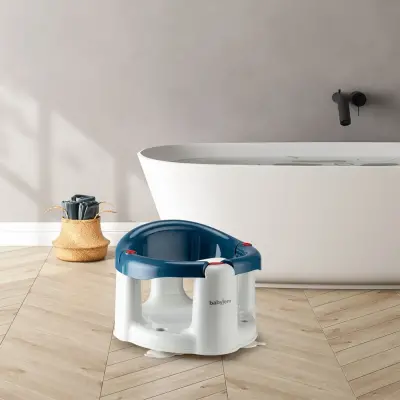 Babyjem Önden Açılır Bebek Banyo&Mama Oturağı İndigo Mavi - 4