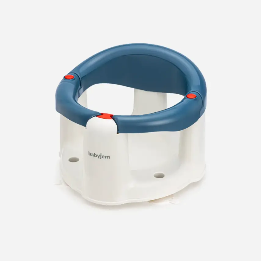 Babyjem Önden Açılır Bebek Banyo&Mama Oturağı İndigo Mavi - 7