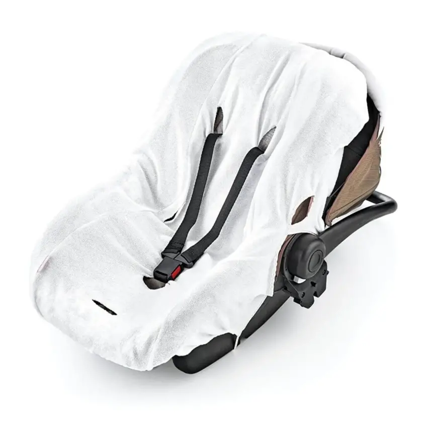 Babyjem Örme Havlu Ana Kucağı Kılıfı Beyaz - 1