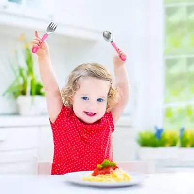 Babyjem Paslanmaz Çelik Çatal Kaşık Seti Turkuaz - 3