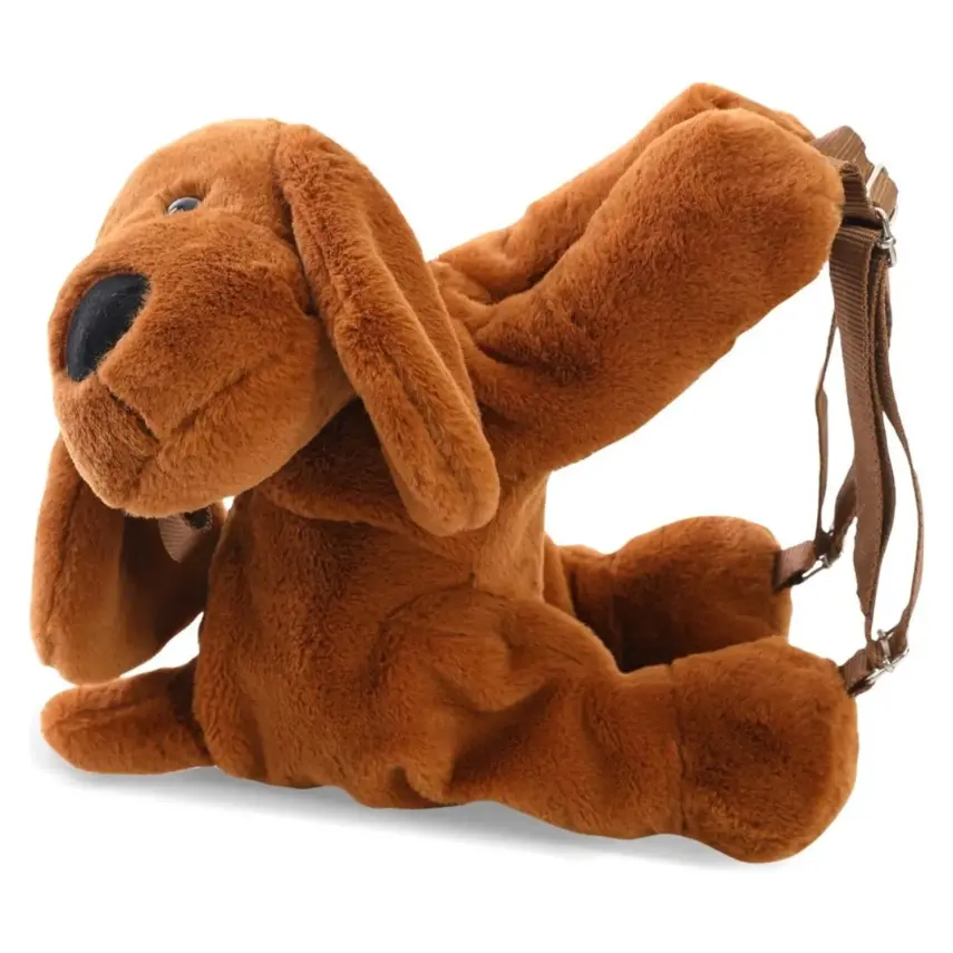 Babyjem Peluş Çanta Köpek Kahverengi  - 3