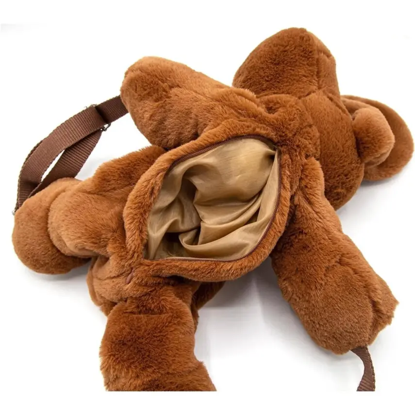 Babyjem Peluş Çanta Köpek Kahverengi  - 4