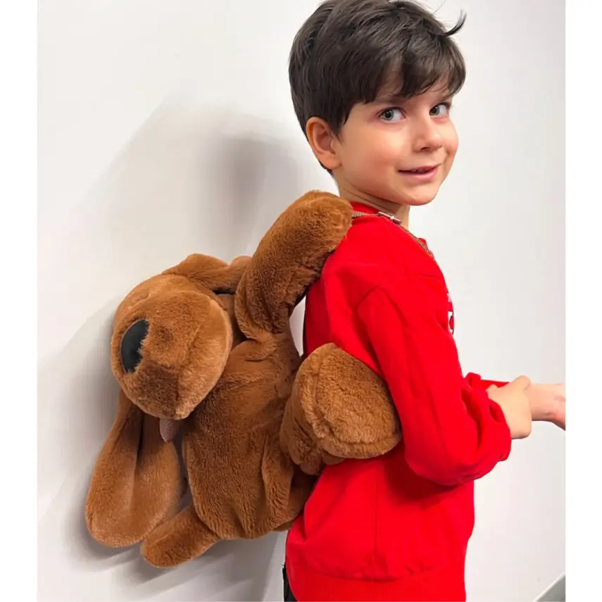 Babyjem Peluş Çanta Köpek Kahverengi  - 1