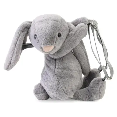 Babyjem Peluş Çanta Tavşan Gri - 2