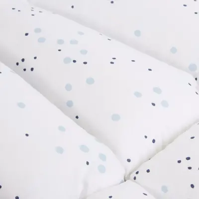 Babyjem Puset Ve Mama Sandalyesi Minderi Mavi Nokta - 2