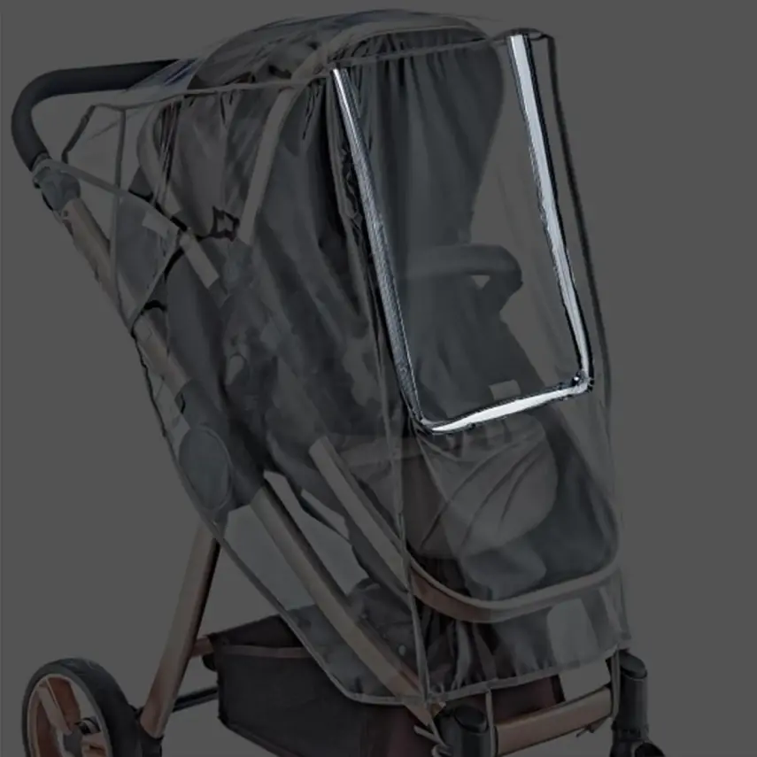 Babyjem Reflektörlü Lüks Bebek Arabası Yağmurluğu - 1