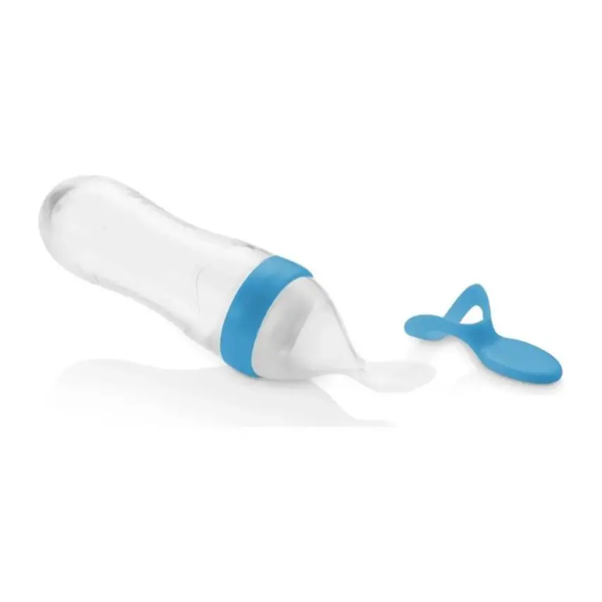 Babyjem Sıkmalı Kaşık Mavi - 1