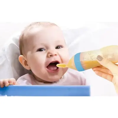 Babyjem Sıkmalı Kaşık Mavi - 5