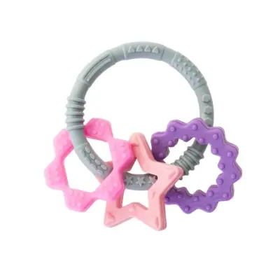 Babyjem Silikon Halka Dişlik Pembe