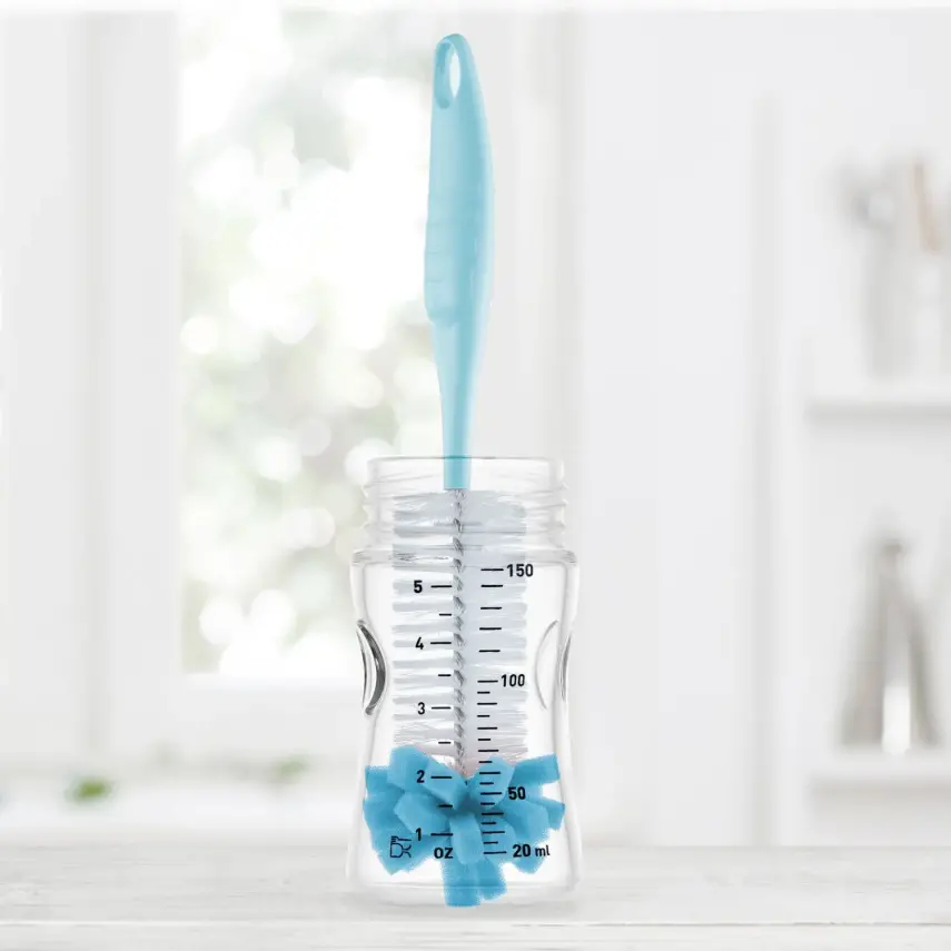 Babyjem Süngerli Biberon Temizleme Fırçası Mavi - 3