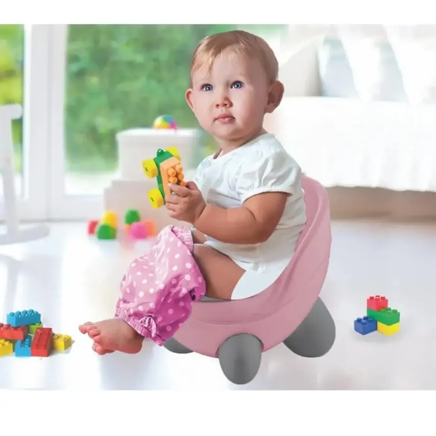 Babyjem Tonton Lazımlık Pembe - Gri - 3