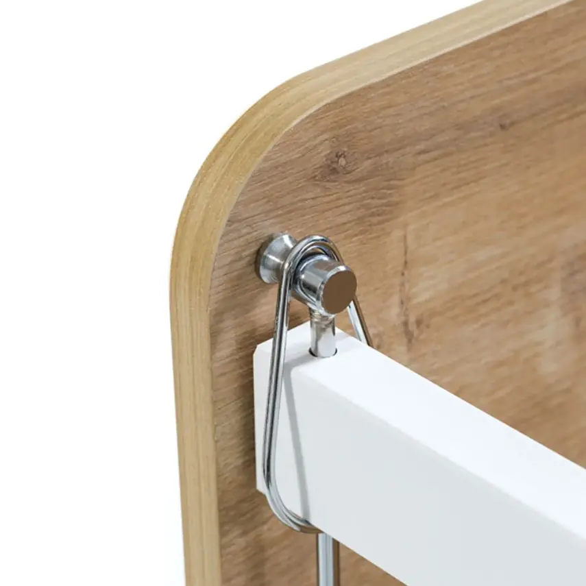 Babywhen Pratik Sallanır Anne Yanı Bebek Beşik 60x120 cm Ahşap - 6