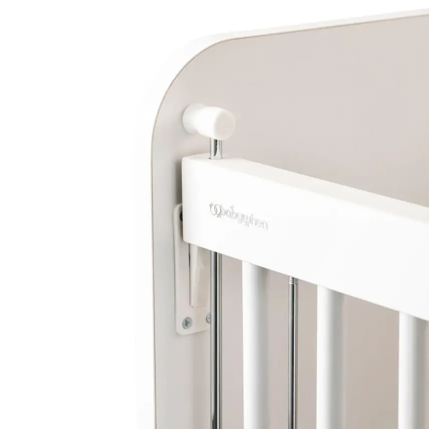 Babywhen Pratik Sallanır Anne Yanı Bebek Beşik 60x120 cm Beyaz - 7