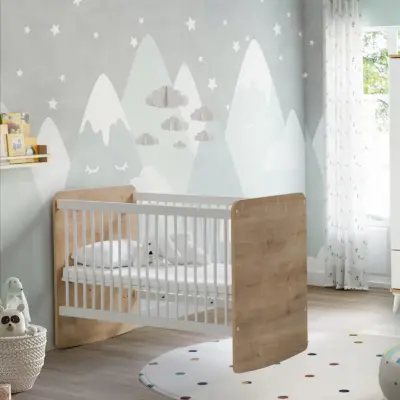 Babywhen Pratik Sallanır Bebek Beşik 60x120 cm Ahşap