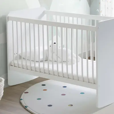 Babywhen Pratik Sallanır Bebek Beşik 60x120 cm Beyaz - 3