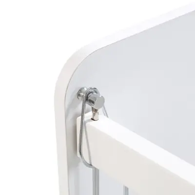 Babywhen Pratik Sallanır Tekerlekli Anne Yanı Bebek Beşik 60X120 Beyaz - 5