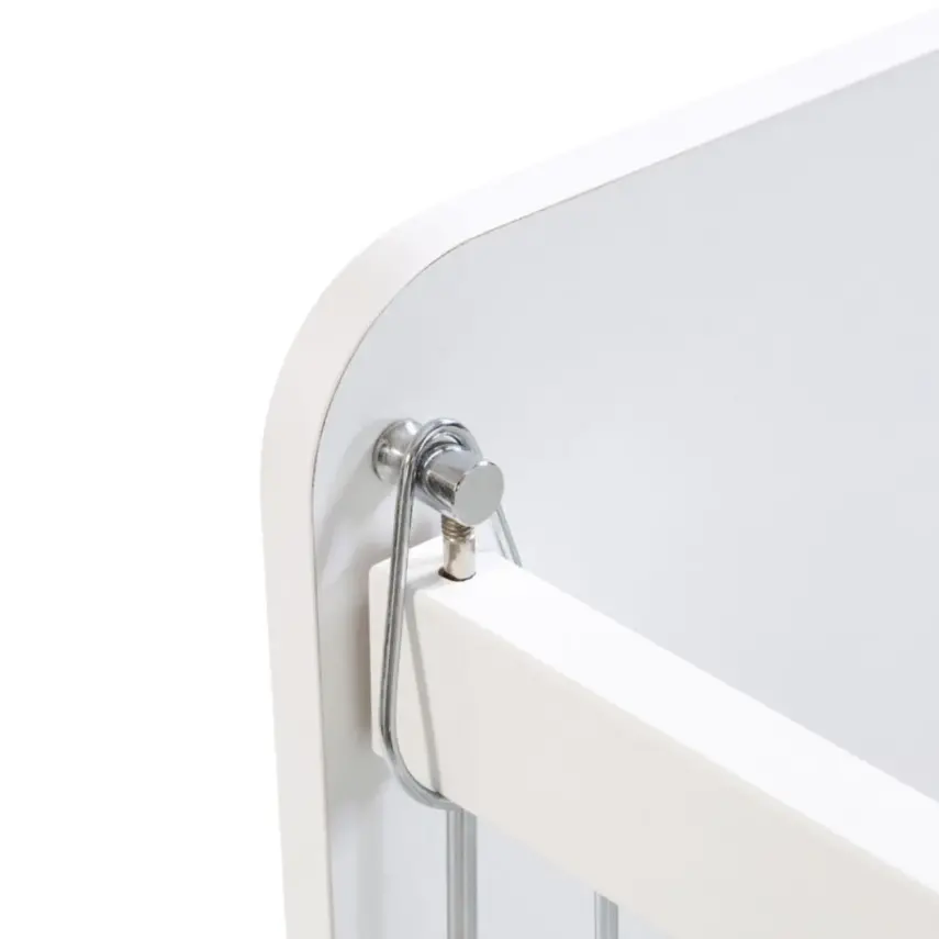 Babywhen Pratik Sallanır Tekerlekli Anne Yanı Bebek Beşik 60X120 Beyaz - 5