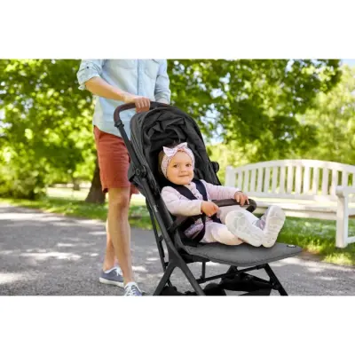 Bagi Compact Autofold Tek Elle Katlanabilen Kabin Bebek Arabası Black - 5