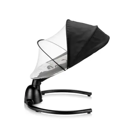 Bagi Dastana Black Otomatik Sallanır Müzikli Zaman Ayarlı Ana Kucağı Black  - 3