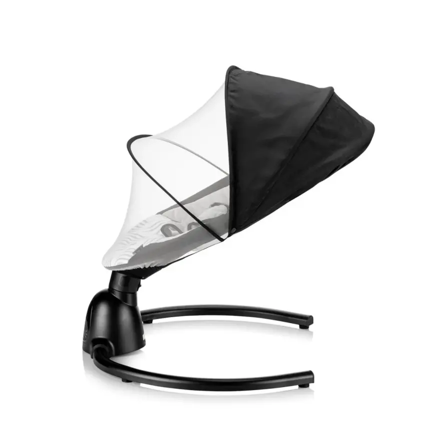 Bagi Dastana Black Otomatik Sallanır Müzikli Zaman Ayarlı Ana Kucağı Black  - 3