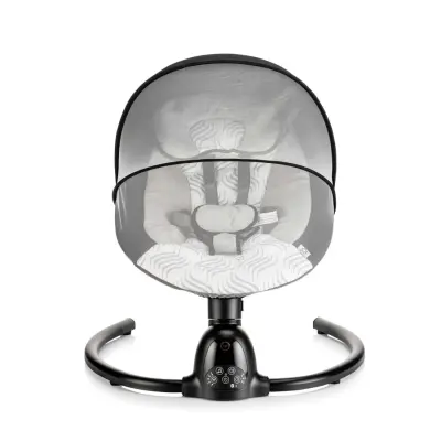 Bagi Dastana Black Otomatik Sallanır Müzikli Zaman Ayarlı Ana Kucağı Black  - 9