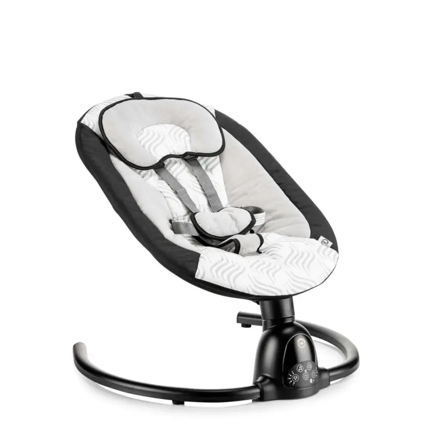 Bagi Dastana Black Otomatik Sallanır Müzikli Zaman Ayarlı Ana Kucağı Black  - 10