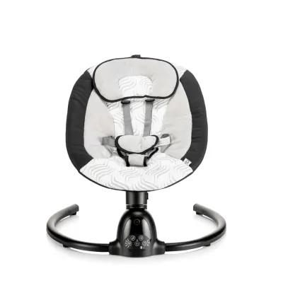 Bagi Dastana Black Otomatik Sallanır Müzikli Zaman Ayarlı Ana Kucağı Black  - 4