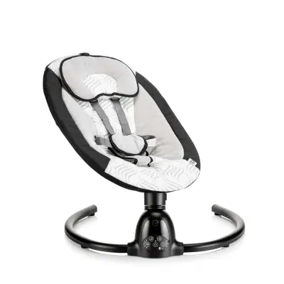 Bagi Dastana Black Otomatik Sallanır Müzikli Zaman Ayarlı Ana Kucağı Black  - 8