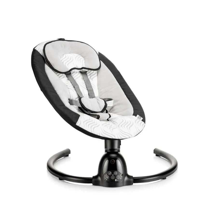 Bagi Dastana Black Otomatik Sallanır Müzikli Zaman Ayarlı Ana Kucağı Black  - 8