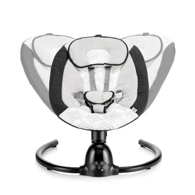 Bagi Dastana Black Otomatik Sallanır Müzikli Zaman Ayarlı Ana Kucağı Black  - 7