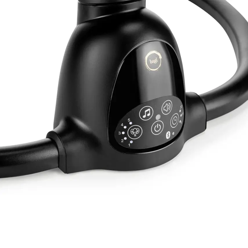 Bagi Dastana Black Otomatik Sallanır Müzikli Zaman Ayarlı Ana Kucağı Black  - 12