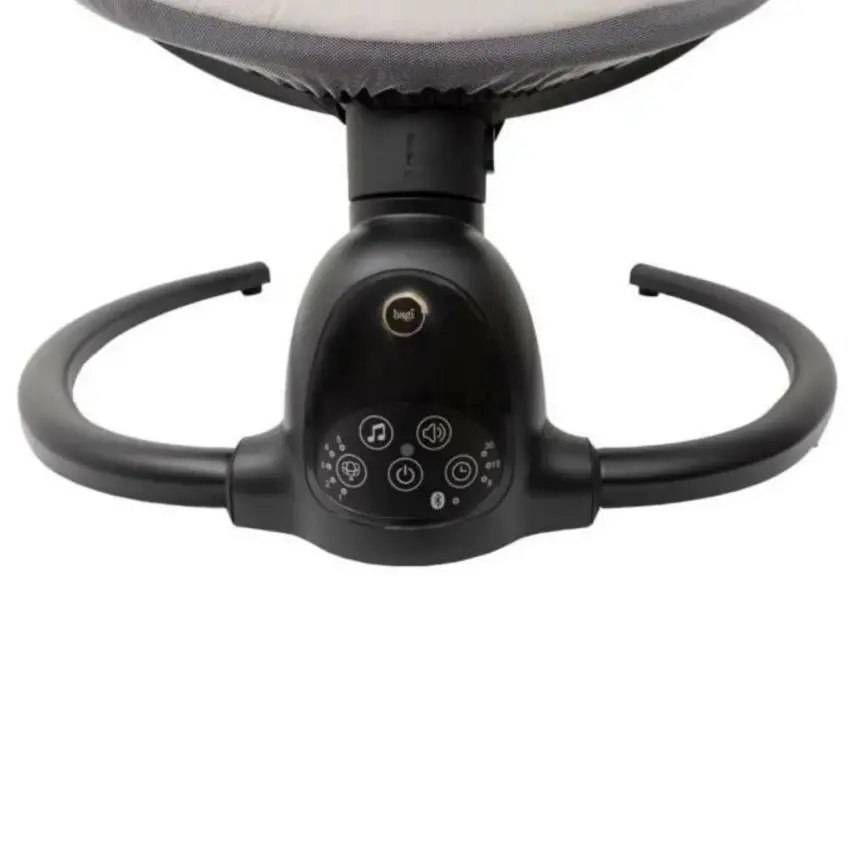 Bagi Dastana Black Otomatik Sallanır Müzikli Zaman Ayarlı Ana Kucağı Solid - 2