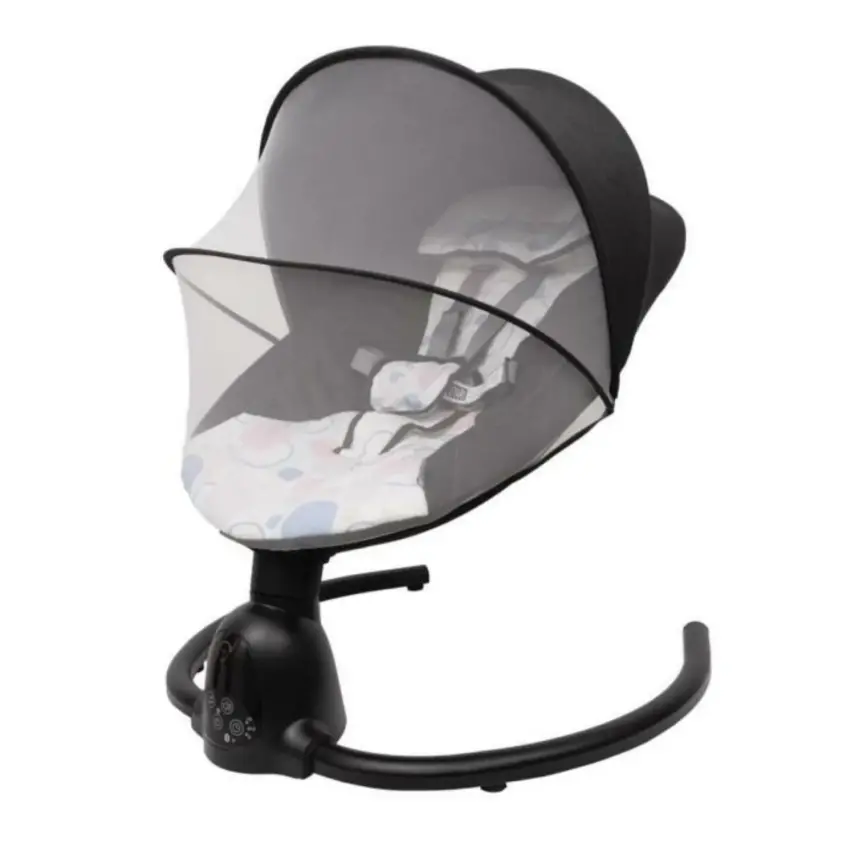 Bagi Dastana Black Otomatik Sallanır Müzikli Zaman Ayarlı Ana Kucağı Square - 1