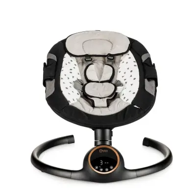 Bagi Dastana Otomatik Sallanır Müzikli  Zaman Ayarlı Ana Kucağı Black Gold - 5