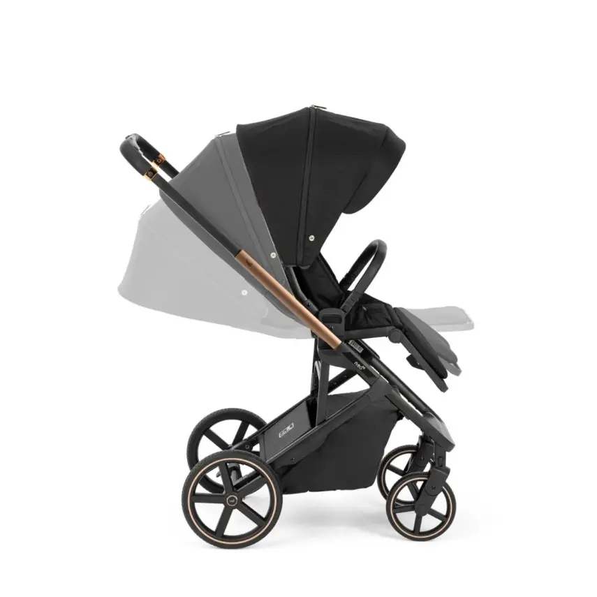 Bagi Neo Big Çift Yönlü Tek Elle Açılır Kapanır Bebek Arabası Black Gold - 9
