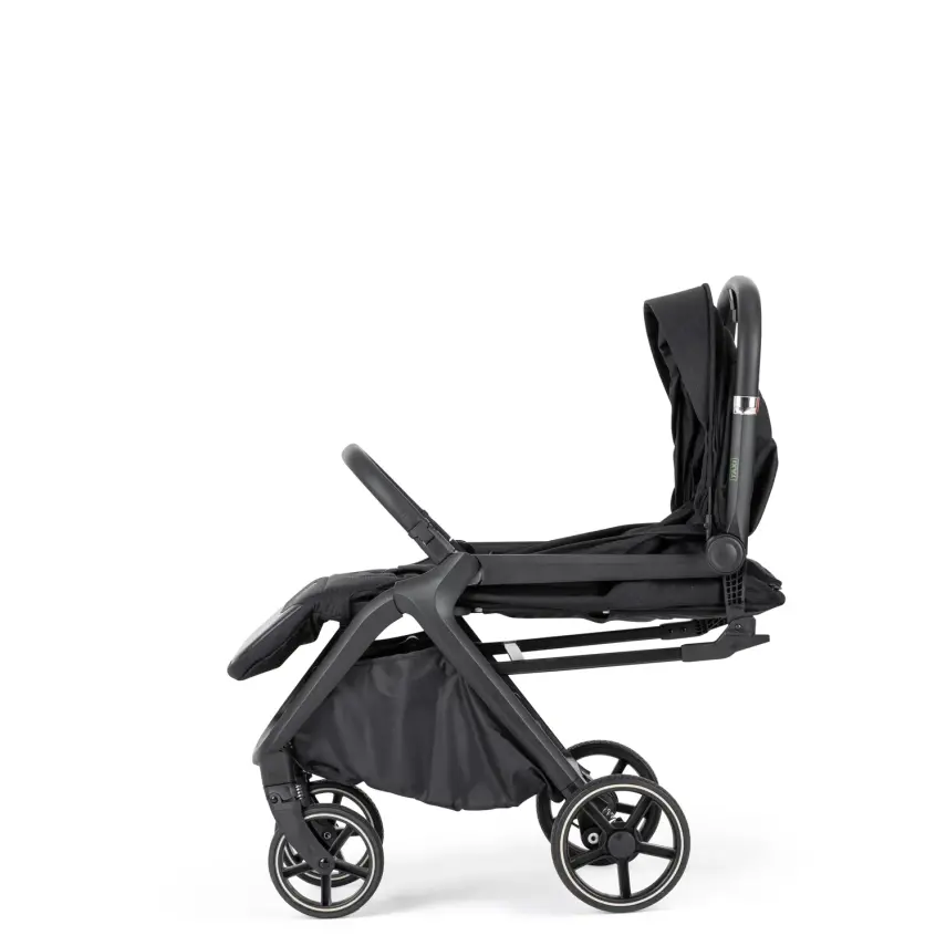 Bagi Taxi Tek Elle Katlanabilir Ultra Hafif Travel Sistem-Seyahat Sistem Bebek Arabası Black - 4