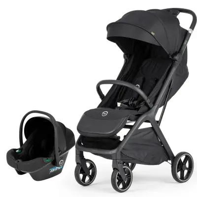 Bagi Taxi Tek Elle Katlanabilir Ultra Hafif Travel Sistem-Seyahat Sistem Bebek Arabası Black