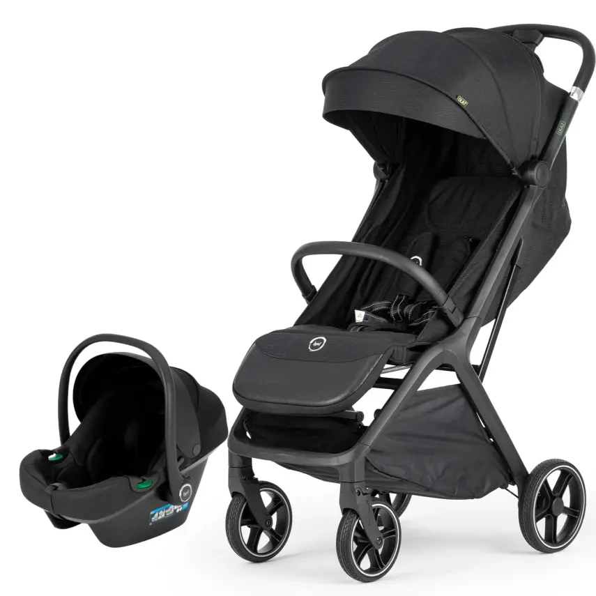 Bagi Taxi Tek Elle Katlanabilir Ultra Hafif Travel Sistem-Seyahat Sistem Bebek Arabası Black - 1