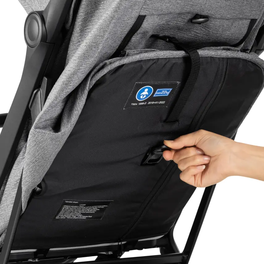 Bagi Taxi Tek Elle Katlanabilir Ultra Hafif Travel Sistem-Seyahat Sistem Bebek Arabası Grey - 21