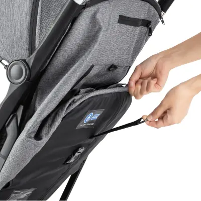 Bagi Taxi Tek Elle Katlanabilir Ultra Hafif Travel Sistem-Seyahat Sistem Bebek Arabası Grey - 23