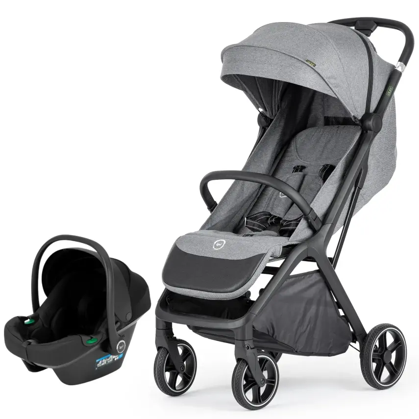 Bagi Taxi Tek Elle Katlanabilir Ultra Hafif Travel Sistem-Seyahat Sistem Bebek Arabası Grey - 1
