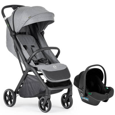 Bagi Taxi Tek Elle Katlanabilir Ultra Hafif Travel Sistem-Seyahat Sistem Bebek Arabası Grey